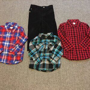 Toddler Boy 2T 24 Months Clothing Lot 4x Pieces Winter Preppy Casual Cotton